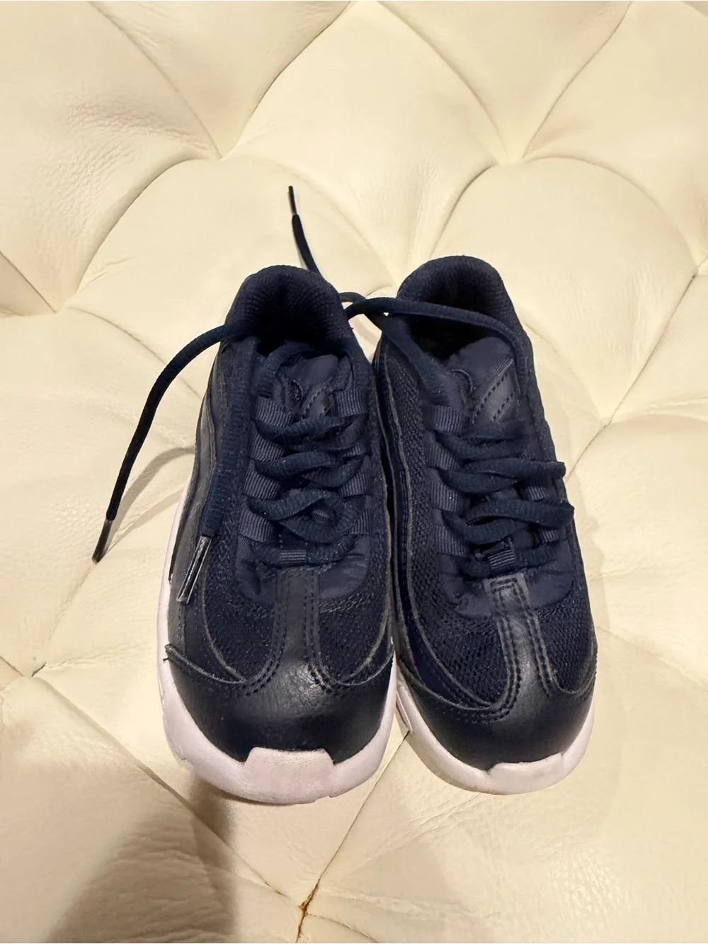 Nike Kids Navy and White Athletic Sneakers